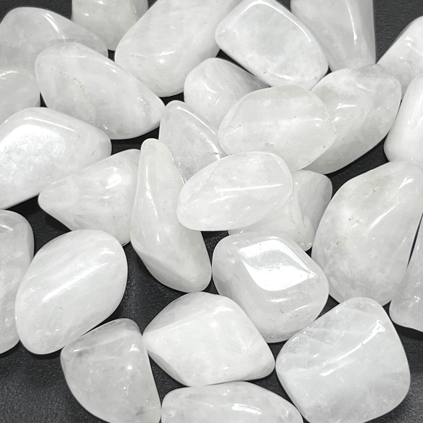 White Quartz Crystal Tumbled (1/2 lb) 8 oz Bulk Wholesale Lot Half Pound Polished Stones