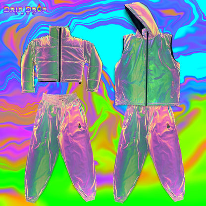 Reflective Parachute Pants