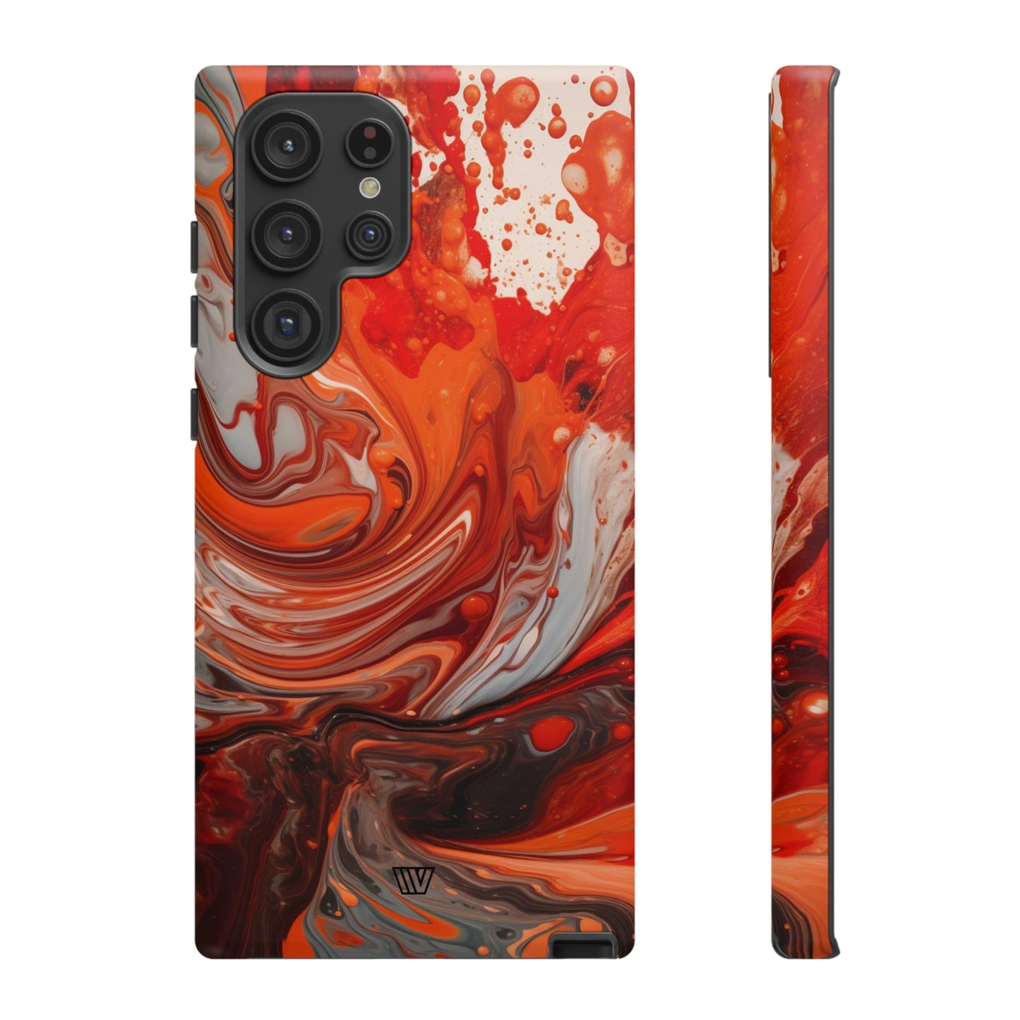 WHITE FIRE PAINT SWIRL | Tough Phone Case