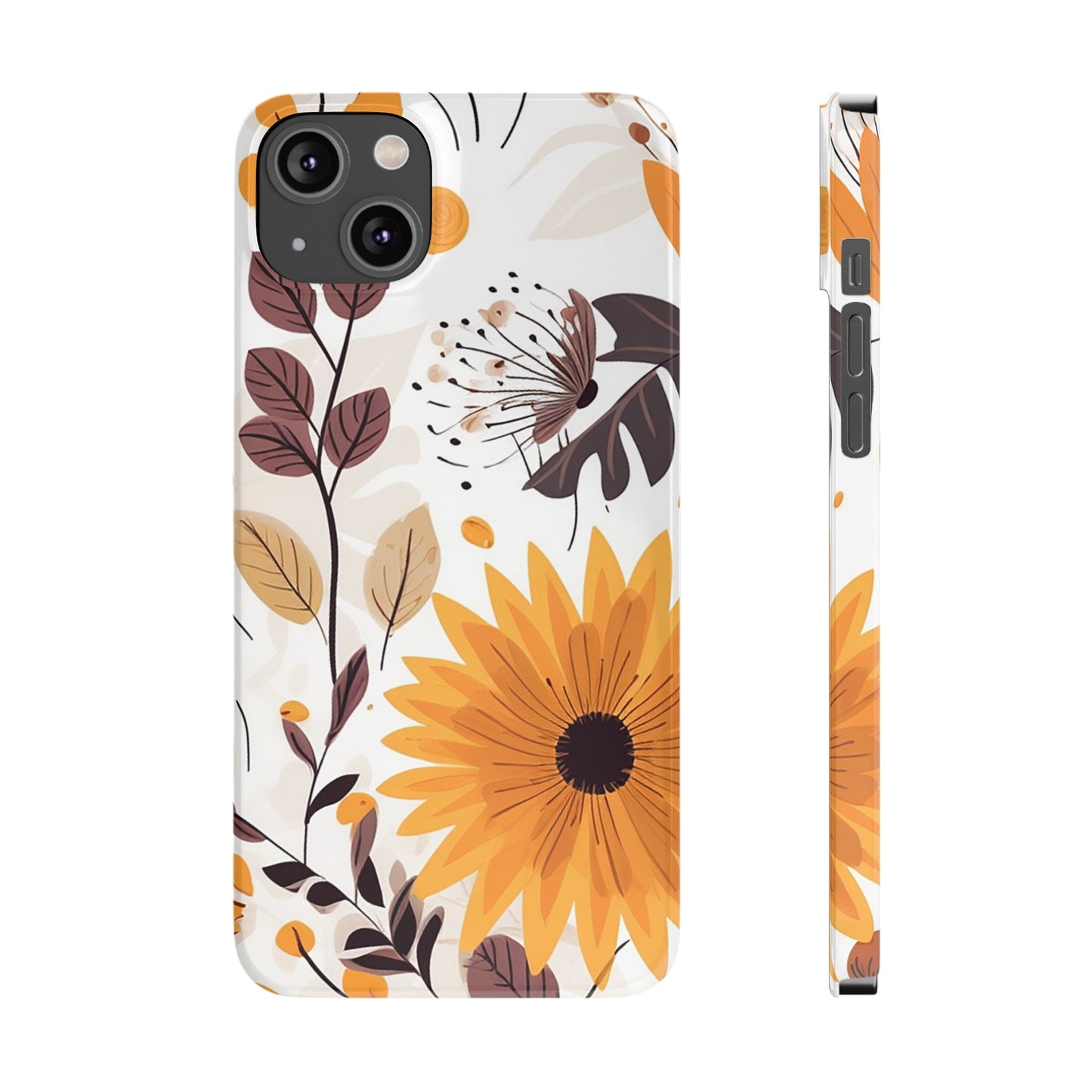 FALL FLOWERS | Slim iPhone Case