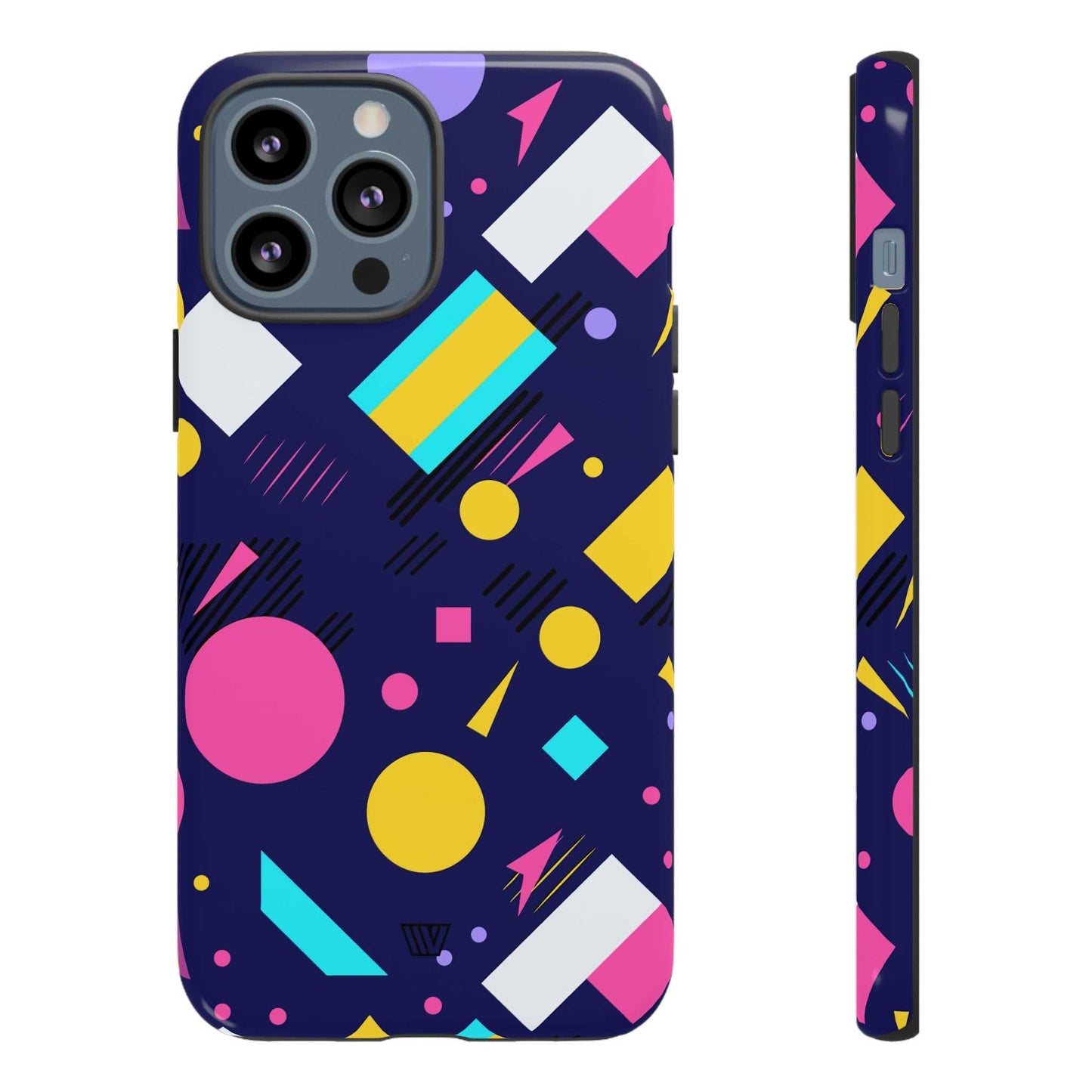 80s / 90s RETRO PATTERN DARK | Tough Phone Case