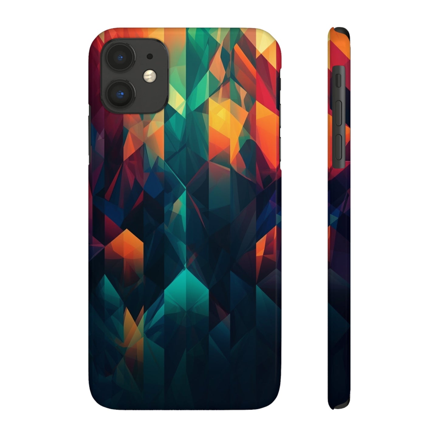 COLORFUL ABSTRACT GEOMETRY | Slim iPhone Case