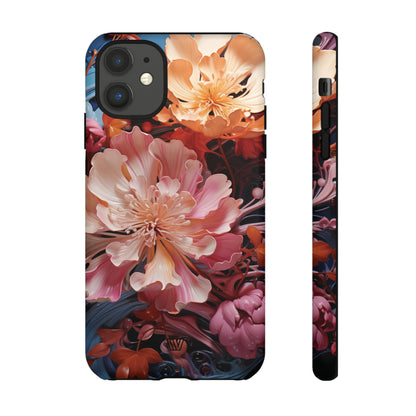 PAINT SWIRL FLOWERS | Tough Phone Case