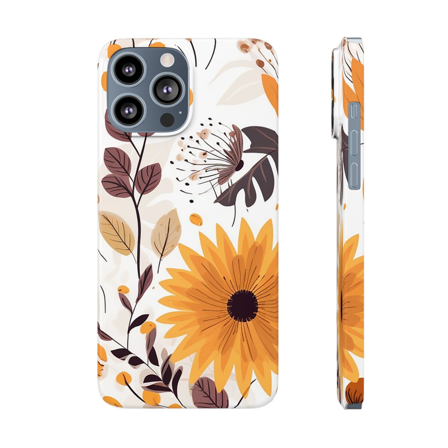 FALL FLOWERS | Slim iPhone Case