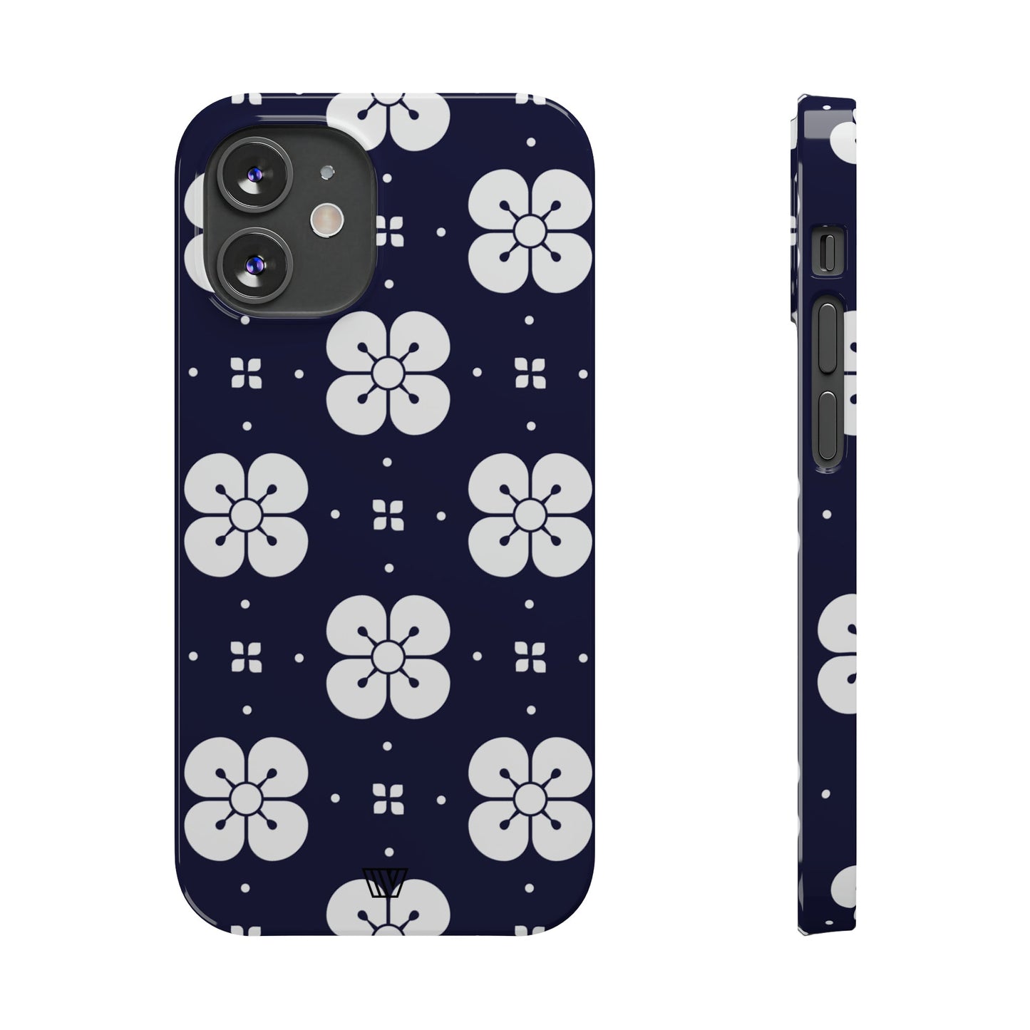 GEOMETRIC FLOWER BLUE | Slim iPhone Case