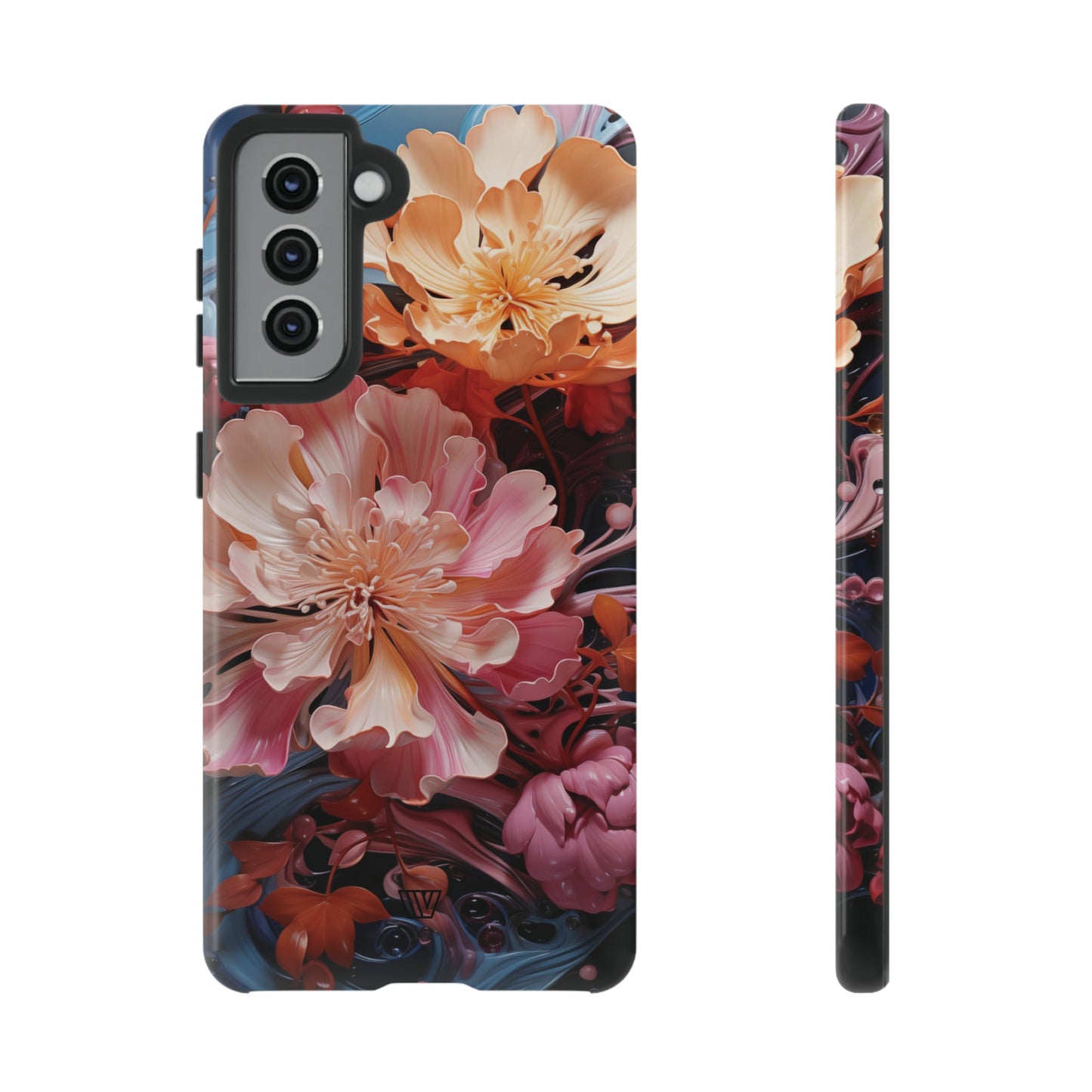 PAINT SWIRL FLOWERS | Tough Phone Case