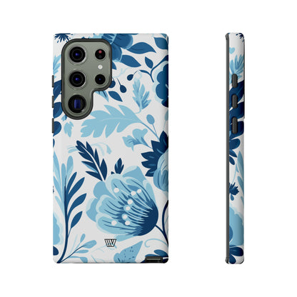 BLUE WHITE FLOWERS | Tough Phone Case