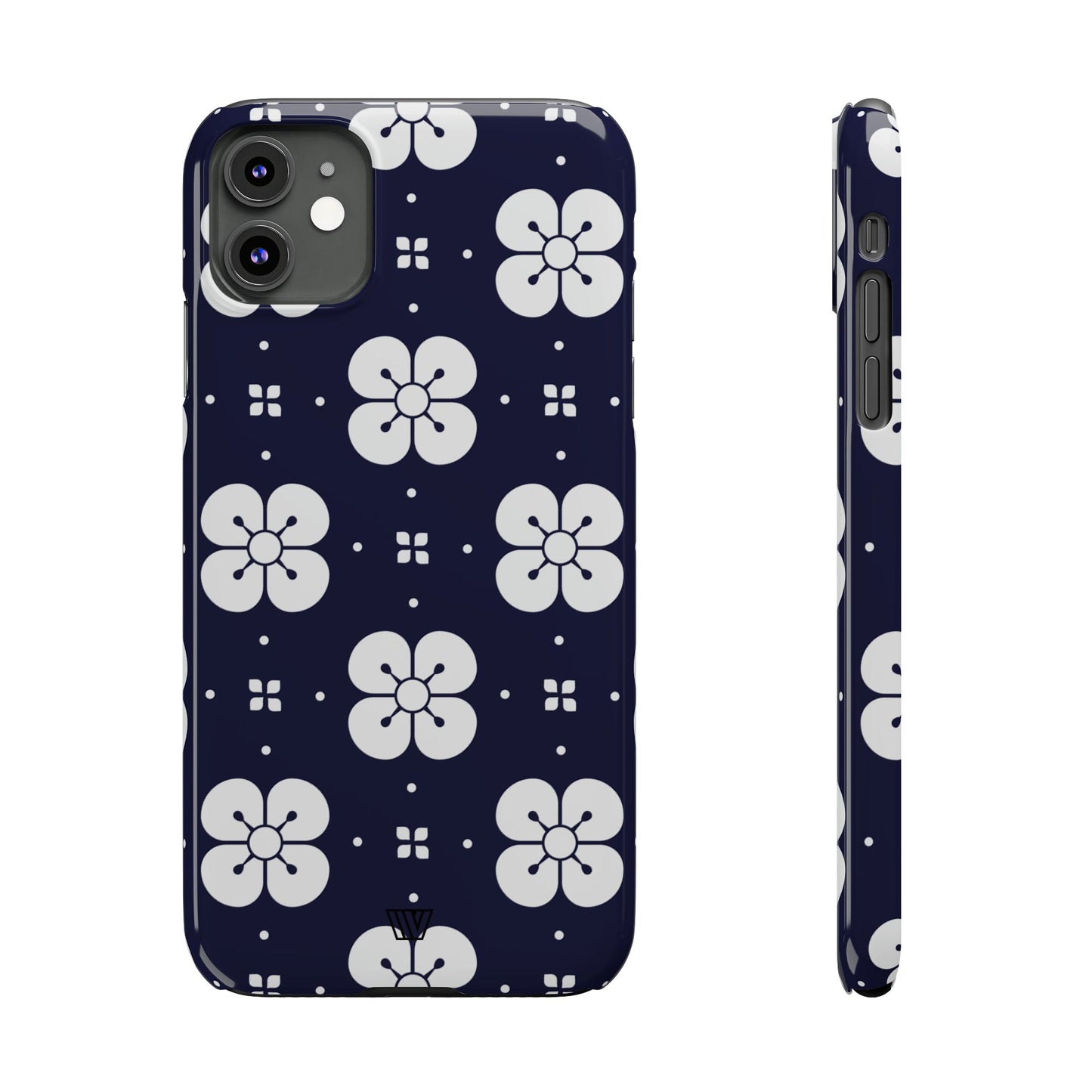 GEOMETRIC FLOWER BLUE | Slim iPhone Case