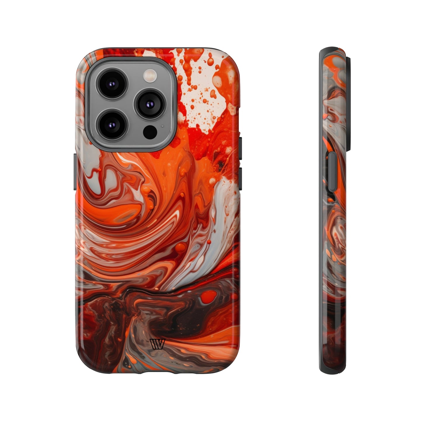 WHITE FIRE PAINT SWIRL | Tough Phone Case