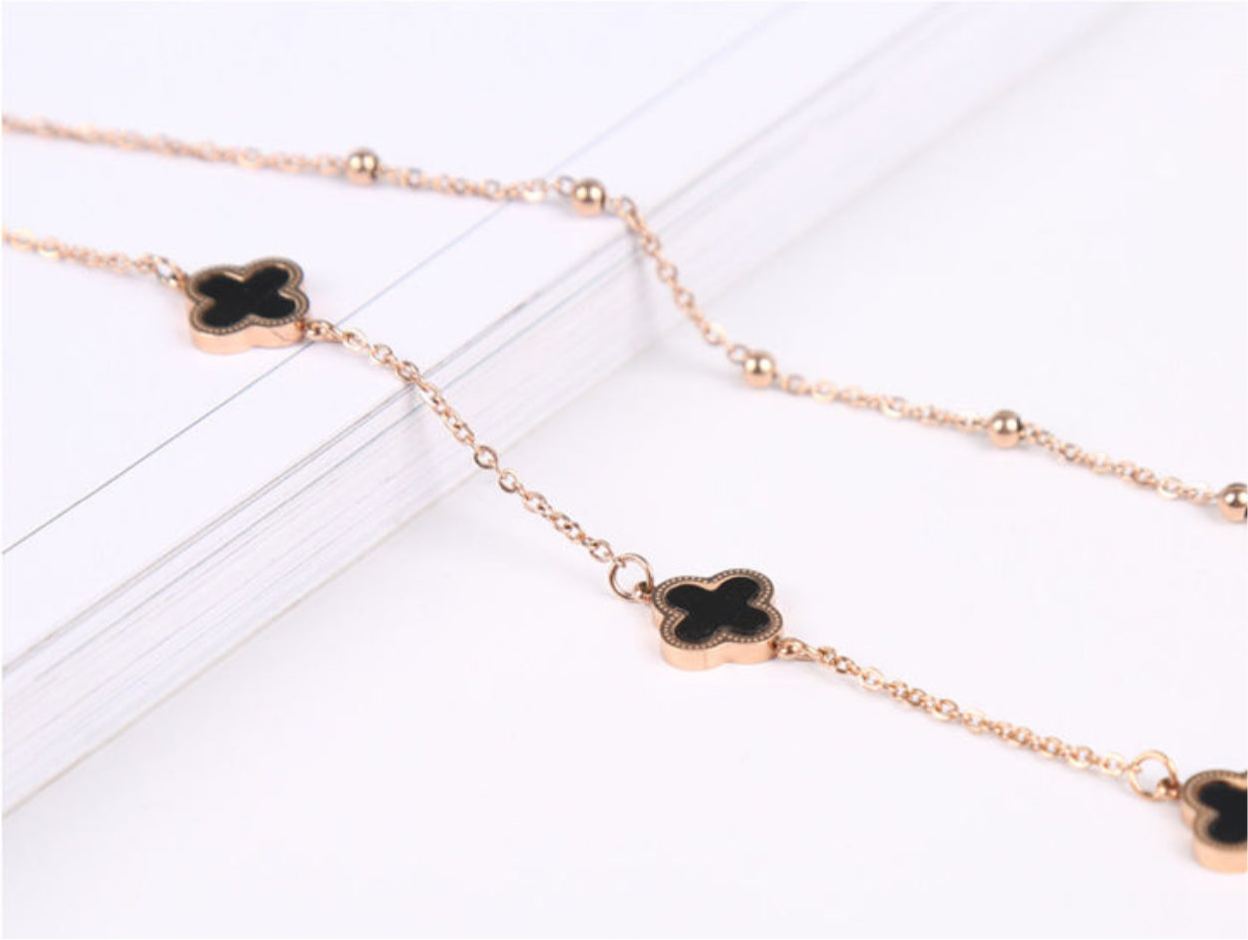 Four-Leaf Clover Anklet