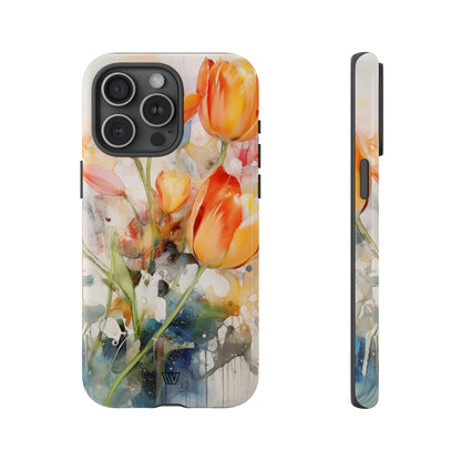 WATERCOLOR TULIPS | Tough Phone Case