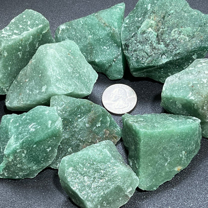 Green Quartz Large Crystal Rough (3 pcs) Raw Gemstones