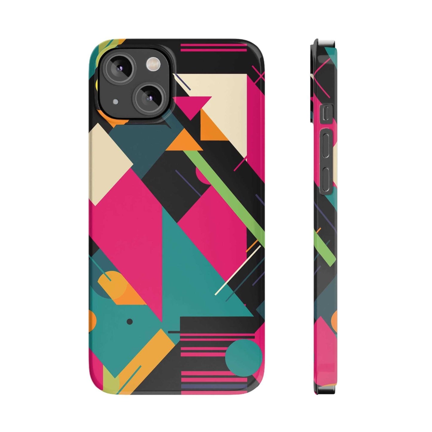 80s / 90s RETRO GEOMETRIC PATTERN | Slim iPhone Case