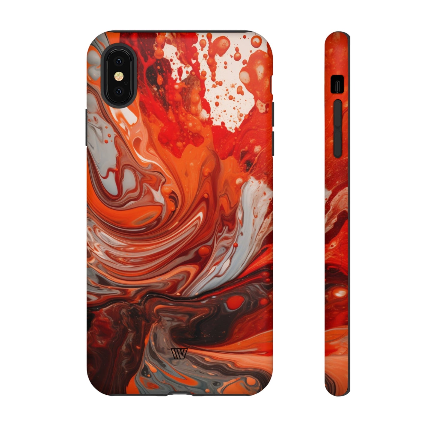 WHITE FIRE PAINT SWIRL | Tough Phone Case