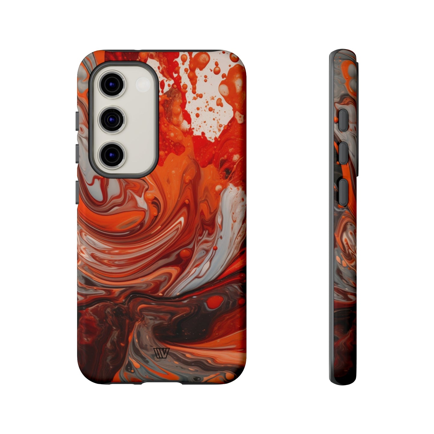 WHITE FIRE PAINT SWIRL | Tough Phone Case