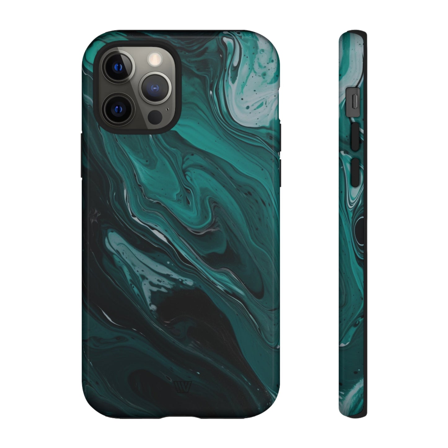 TEAL PAINT SWIRL | Tough Phone Case