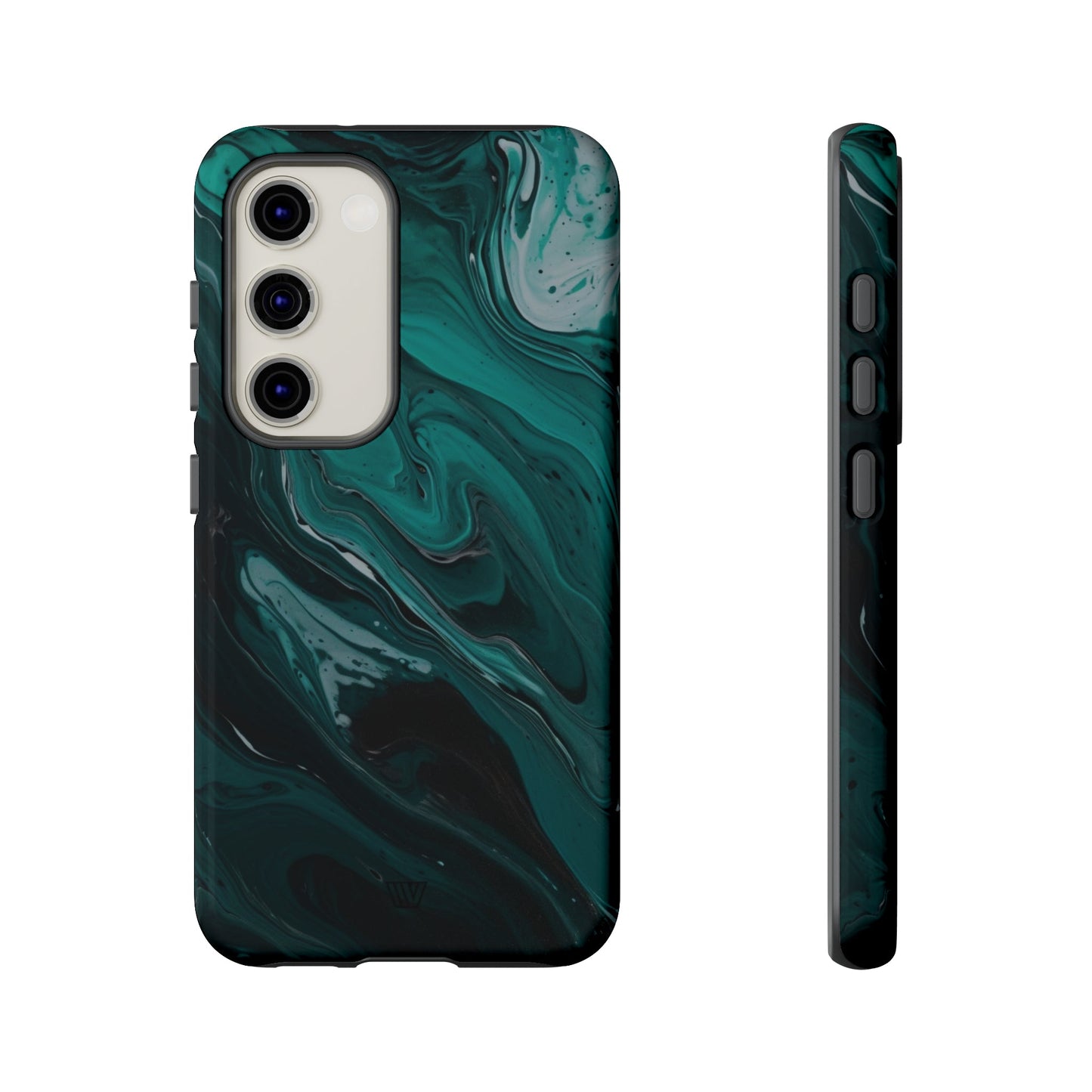 TEAL PAINT SWIRL | Tough Phone Case