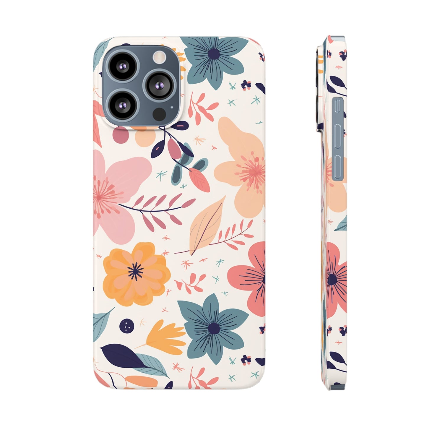 CUTE SUMMER FLOWER PATTERN | Slim iPhone Case