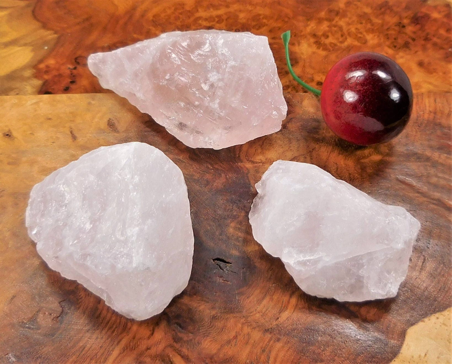 Rough Rose Quartz Crystal (1/2 lb) 8 oz Bulk Wholesale Lot Half Pound Stones Raw Gemstones Natural Crystals