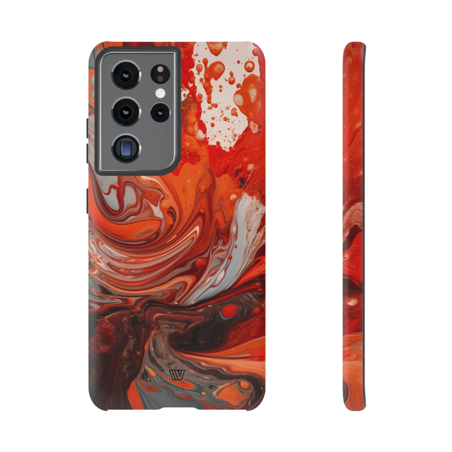 WHITE FIRE PAINT SWIRL | Tough Phone Case