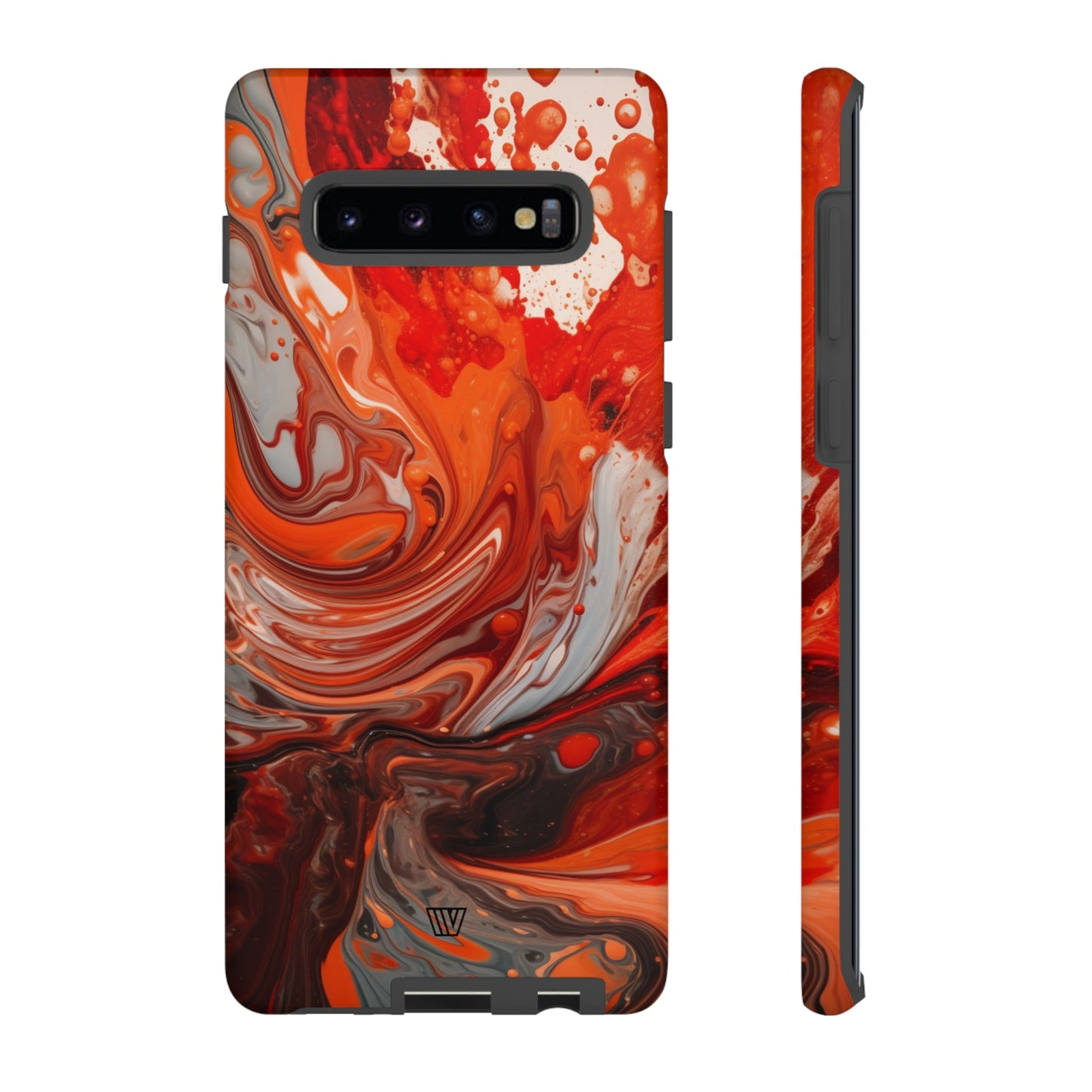 WHITE FIRE PAINT SWIRL | Tough Phone Case