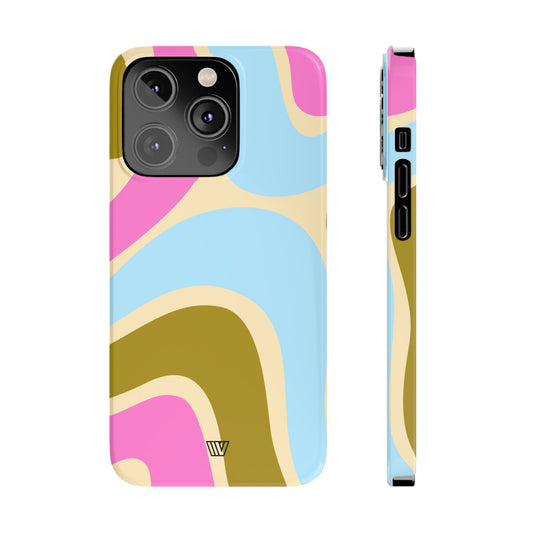 LARGE GROOVY WAVES | Slim iPhone Case