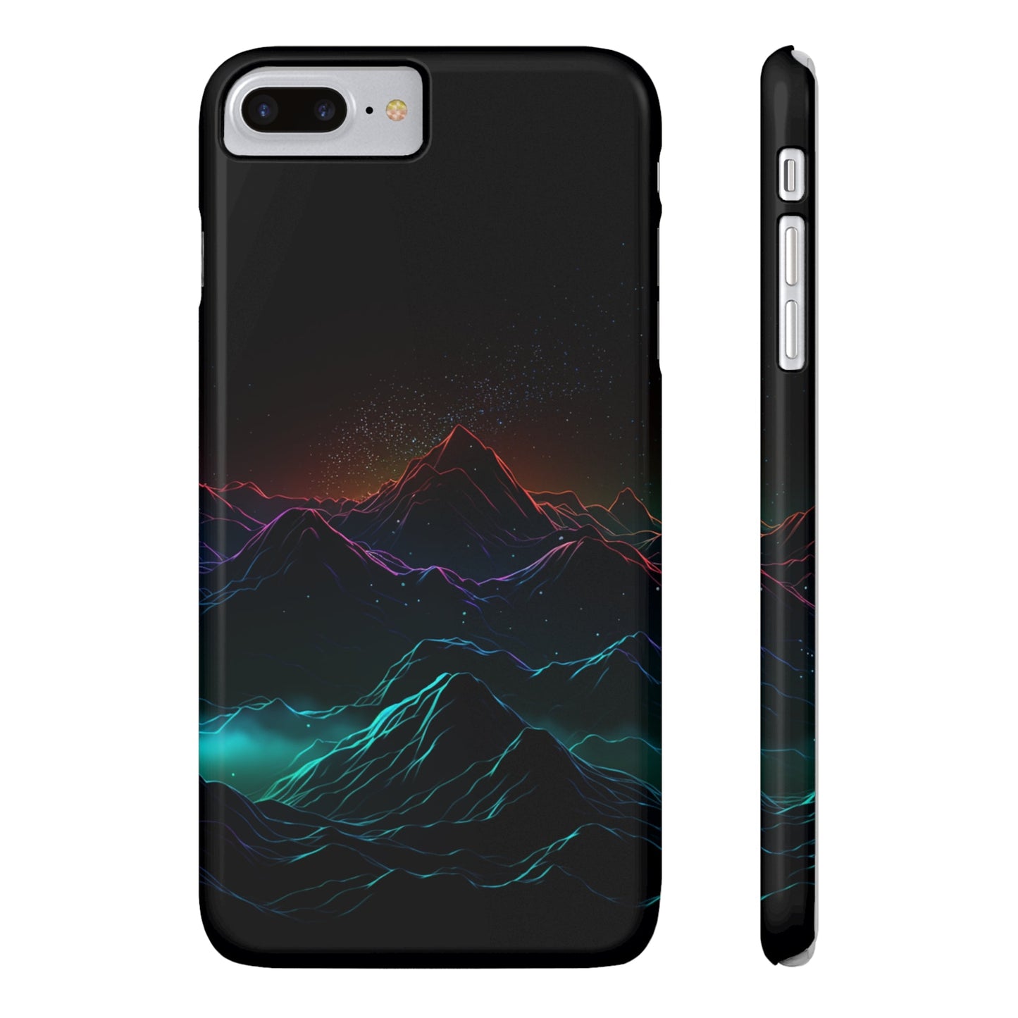 NEON MOUNTAINS | Slim iPhone Case