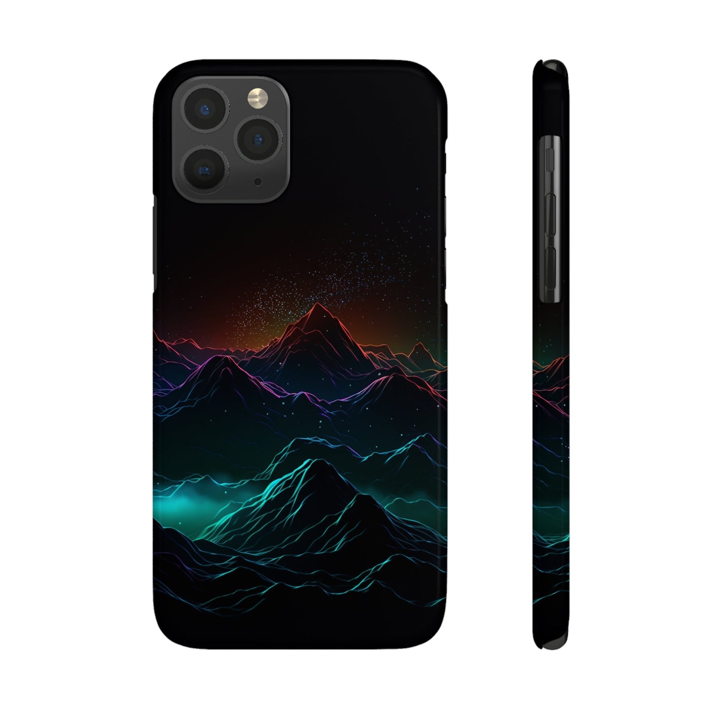 NEON MOUNTAINS | Slim iPhone Case