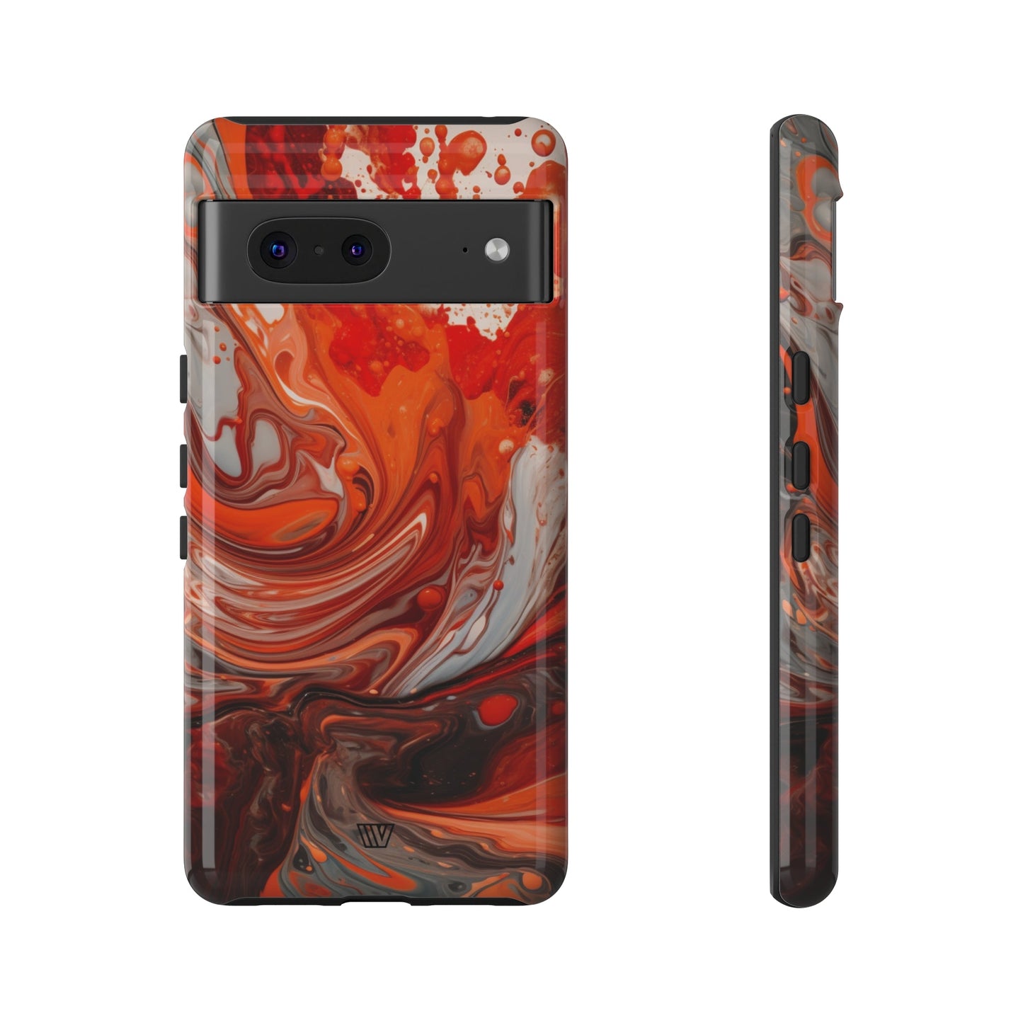 WHITE FIRE PAINT SWIRL | Tough Phone Case