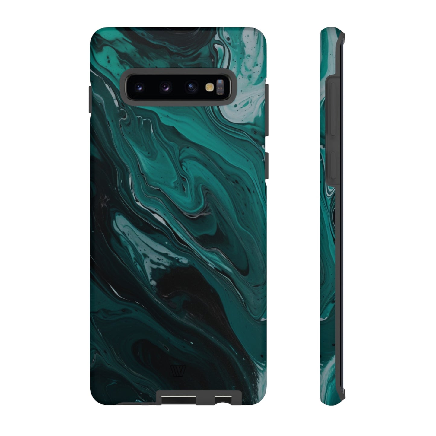 TEAL PAINT SWIRL | Tough Phone Case