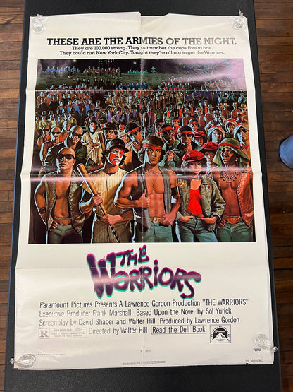 The Warriors Vintage Original Theater Poster