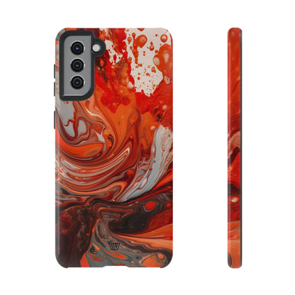 WHITE FIRE PAINT SWIRL | Tough Phone Case