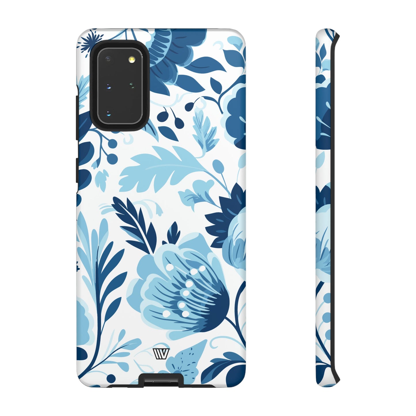 BLUE WHITE FLOWERS | Tough Phone Case