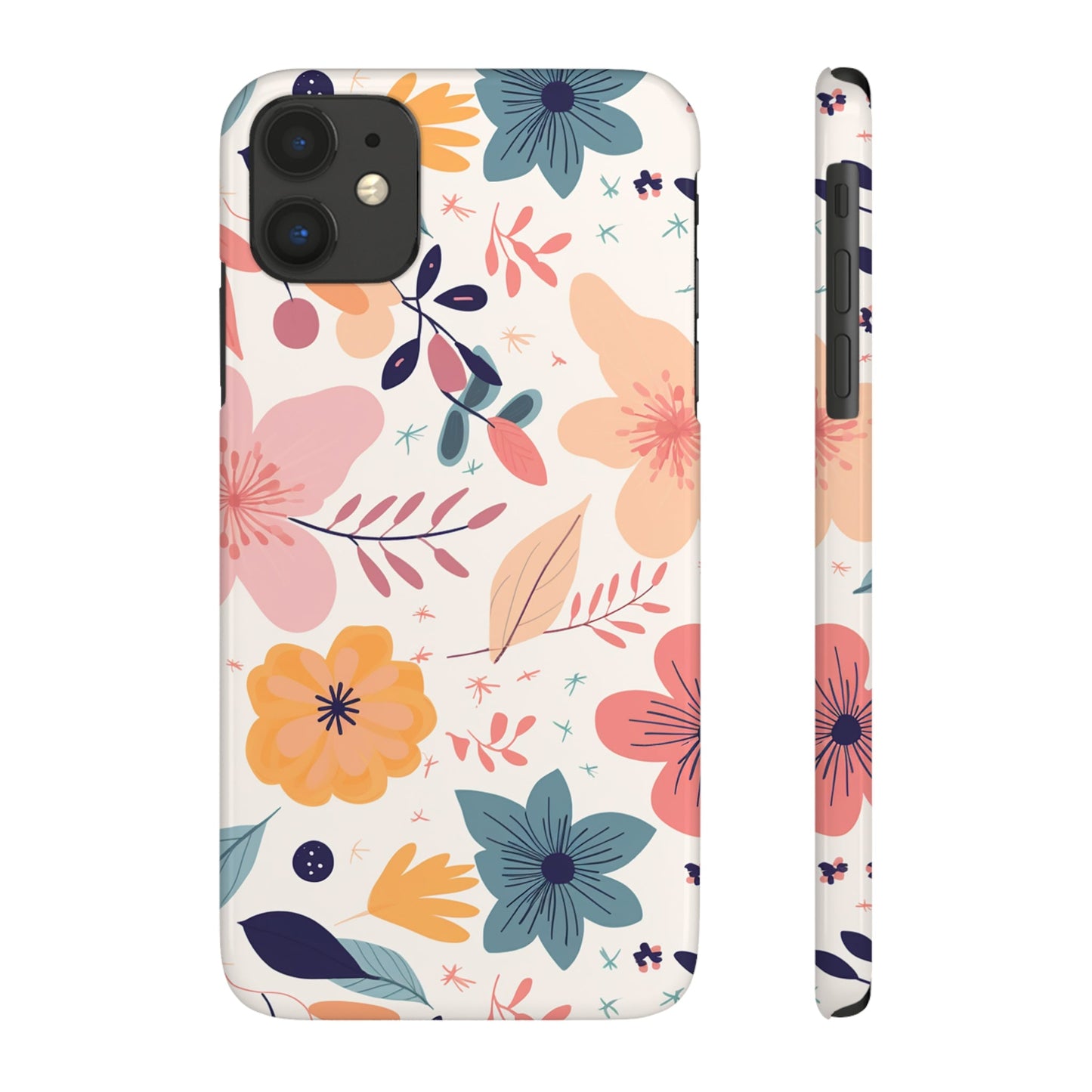 CUTE SUMMER FLOWER PATTERN | Slim iPhone Case