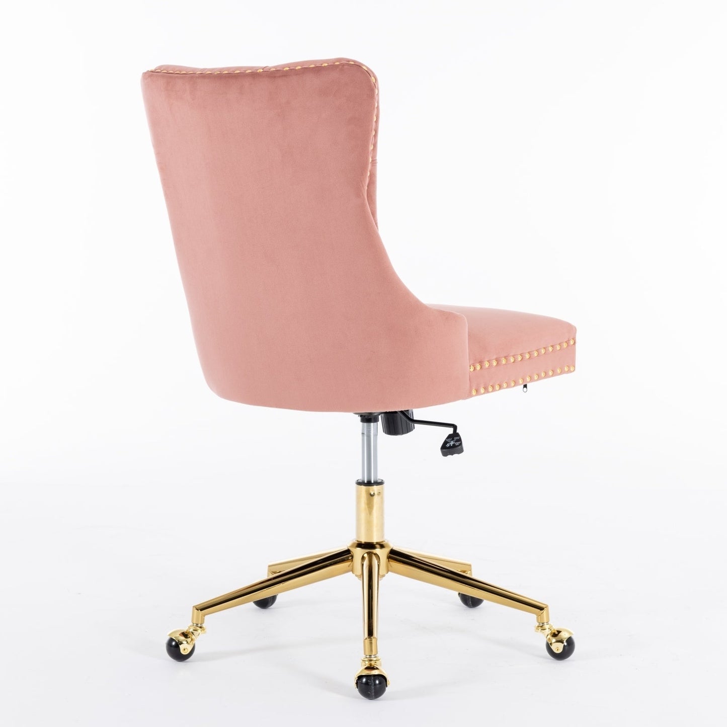 Velvet Upholstered Tufted Button  Office Chair