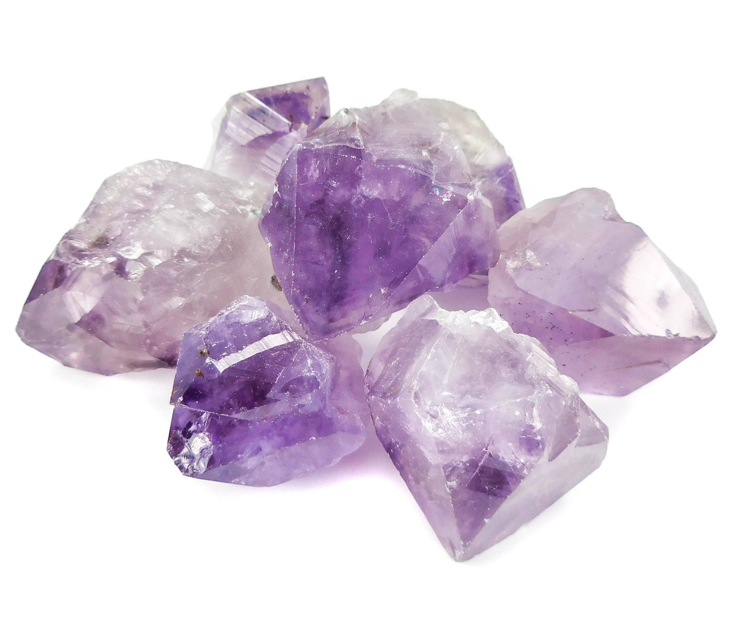 Large Purple Amethyst Crystal Points Rough Raw Gemstone Decor Supply