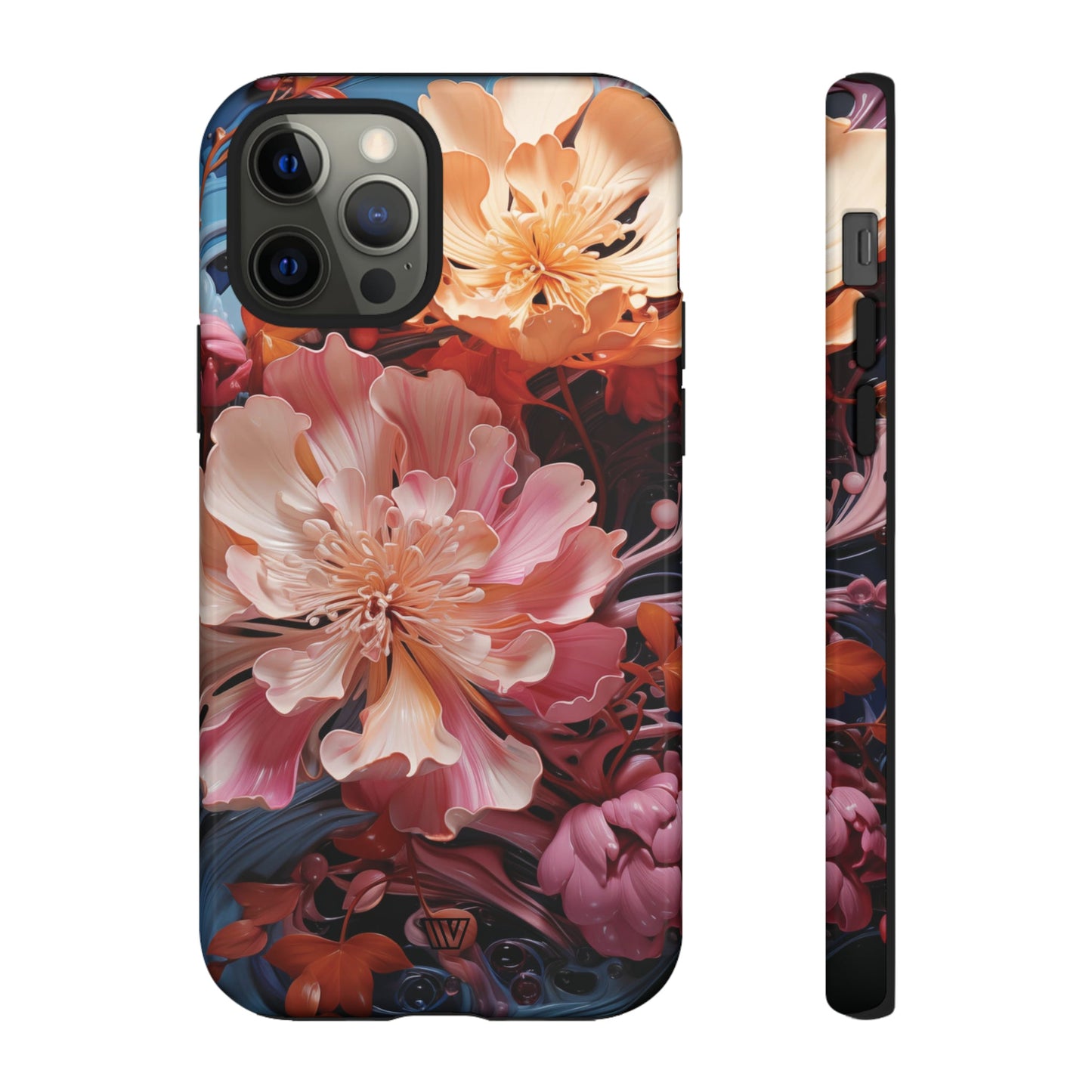 PAINT SWIRL FLOWERS | Tough Phone Case