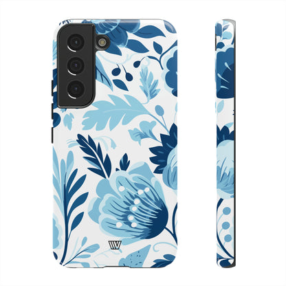 BLUE WHITE FLOWERS | Tough Phone Case