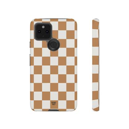 CHESTNUT CHECKERBOARD | Tough Phone Case