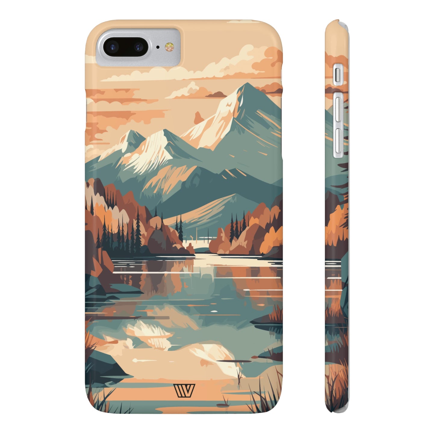 FALL MOUNTAIN RIVER LANDSCAPE | Slim iPhone Case