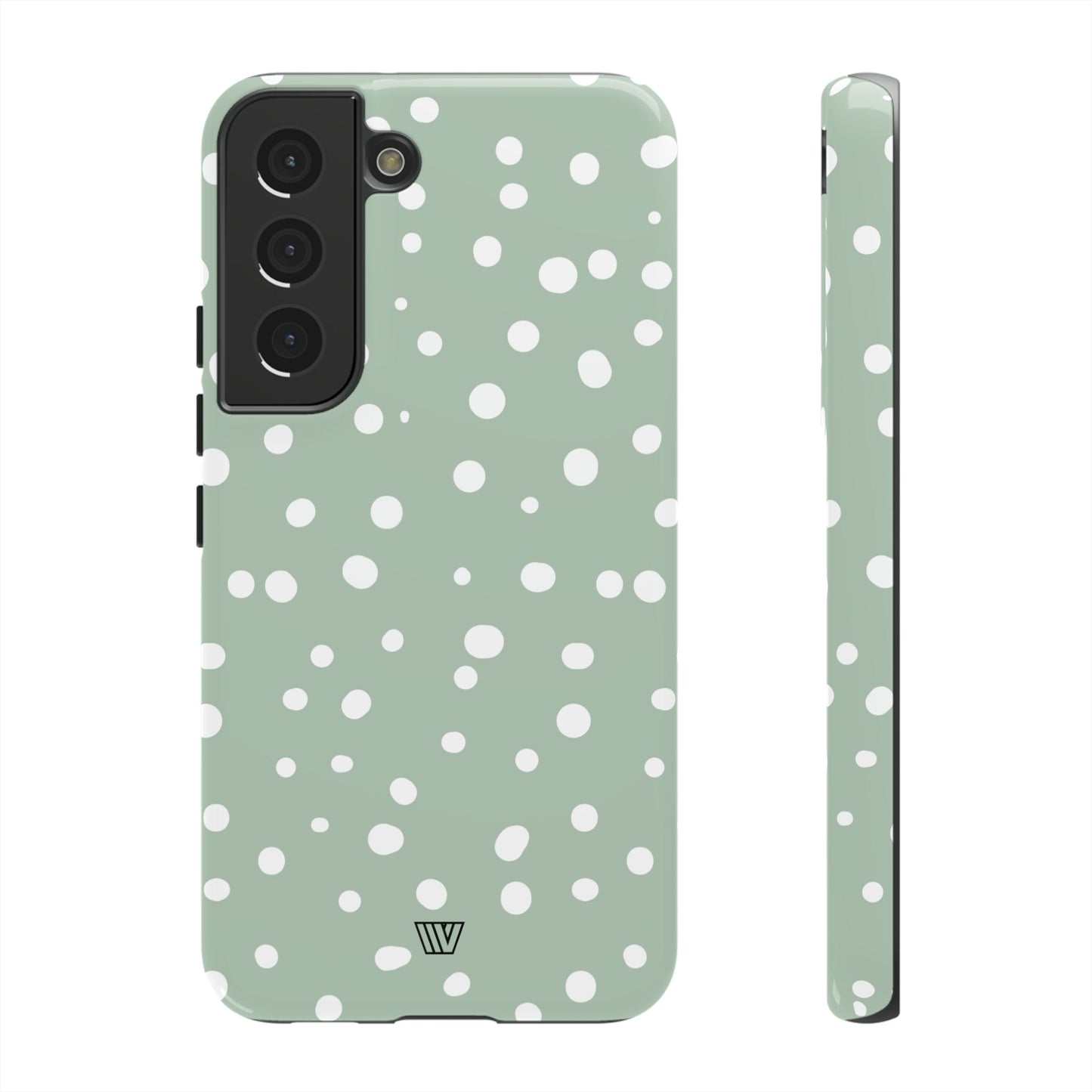 PASTEL GREEN DOTS | Tough Phone Case