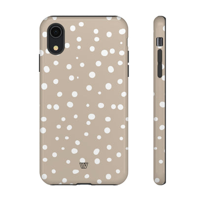 BEIGE DOTS | Tough Phone Case