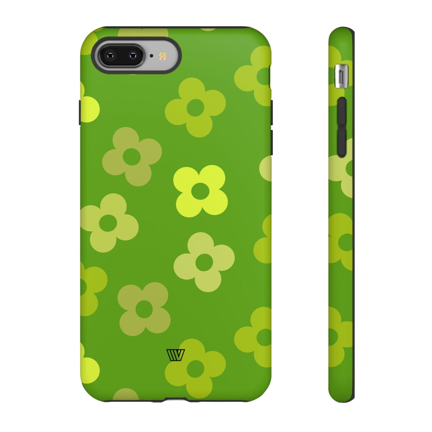 GREEN RETRO FLOWERS | Tough Phone Case