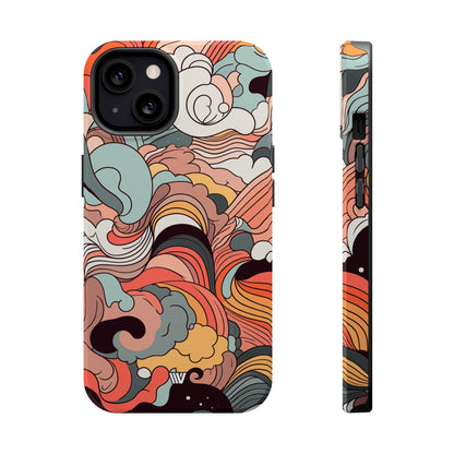 ABSTRACT DOODLE CLOUDS | MagSafe Tough iPhone Case