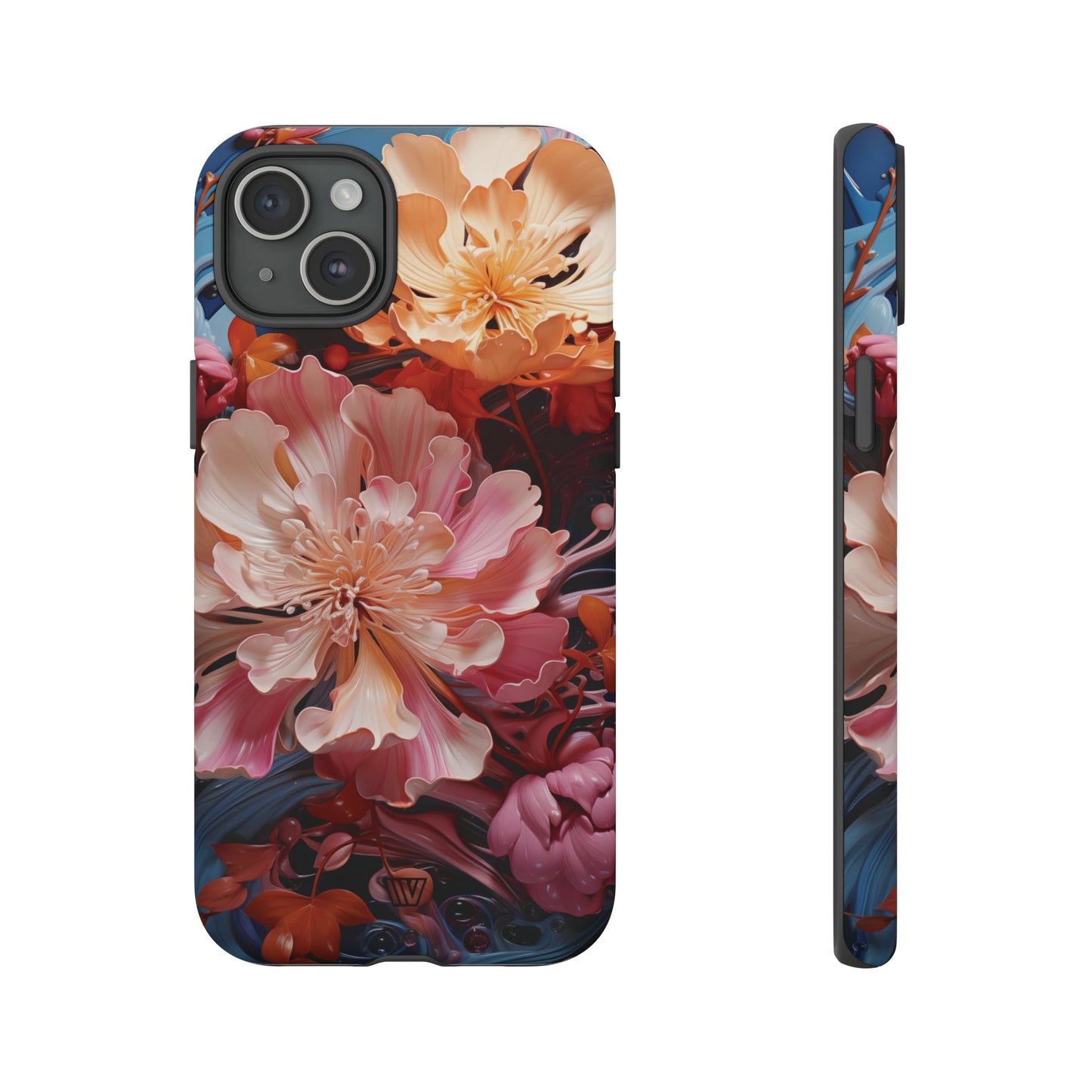 PAINT SWIRL FLOWERS | Tough Phone Case