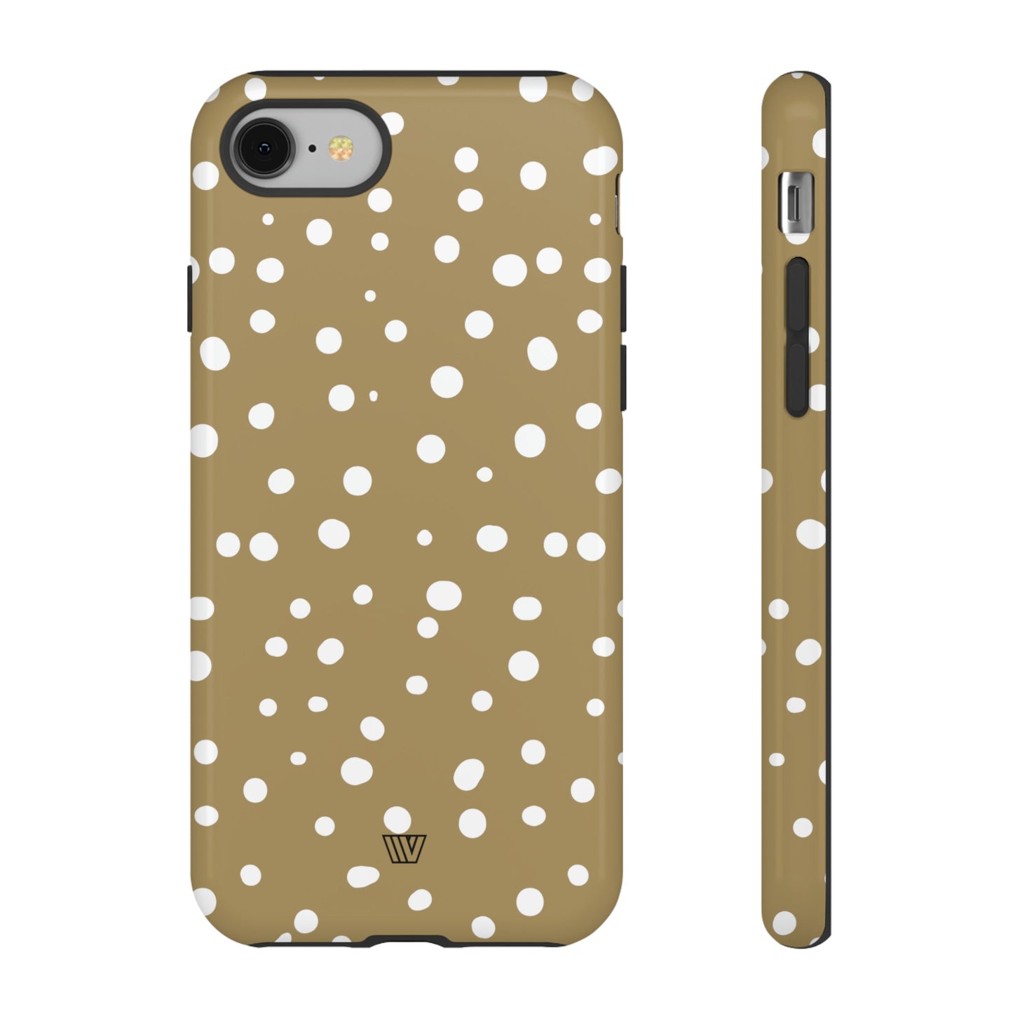 DARK BEIGE DOTS | Tough Phone Case