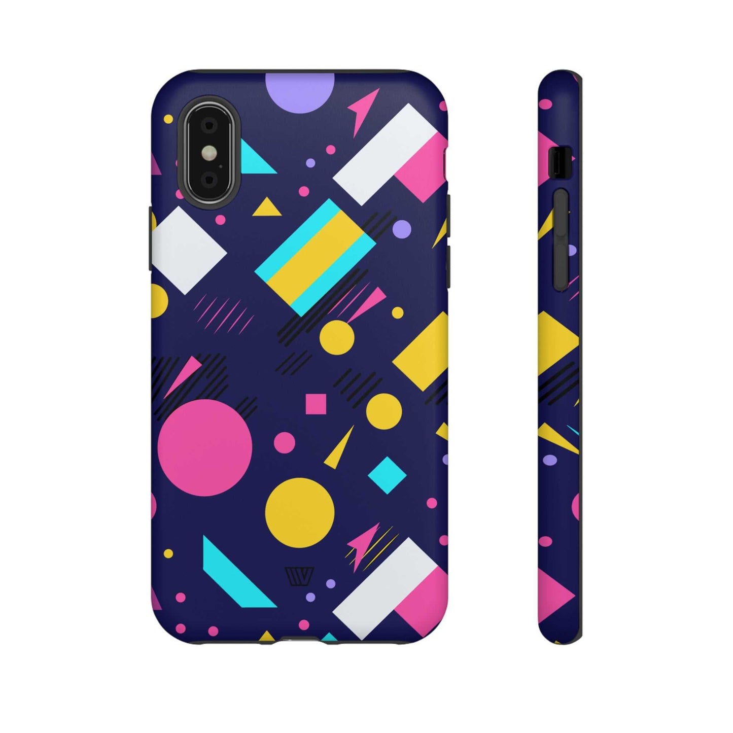 80s / 90s RETRO PATTERN DARK | Tough Phone Case