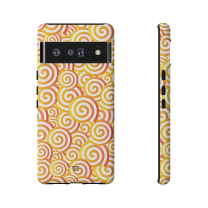 ABSTRACT SPIRAL ORANGE | Tough Phone Case