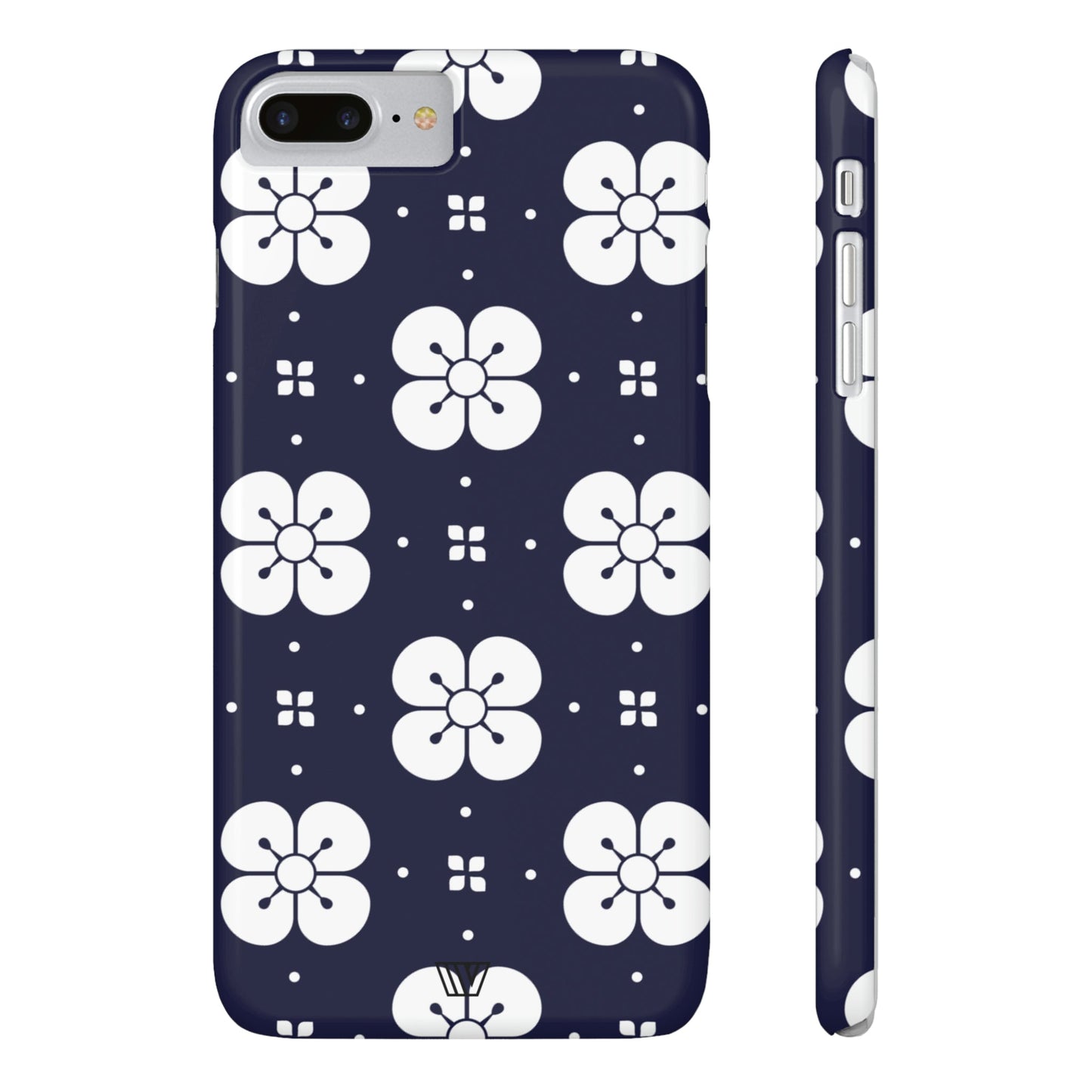 GEOMETRIC FLOWER BLUE | Slim iPhone Case