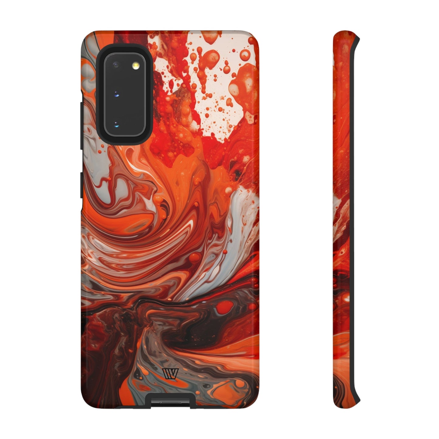 WHITE FIRE PAINT SWIRL | Tough Phone Case